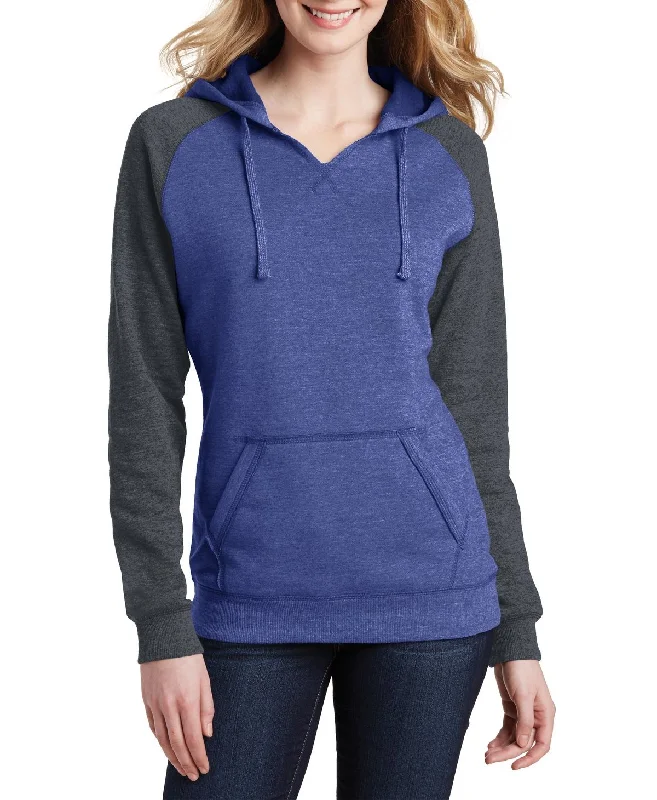 Exquisite Embroidery Women's Lightweight Raglan Pullover Hoodie