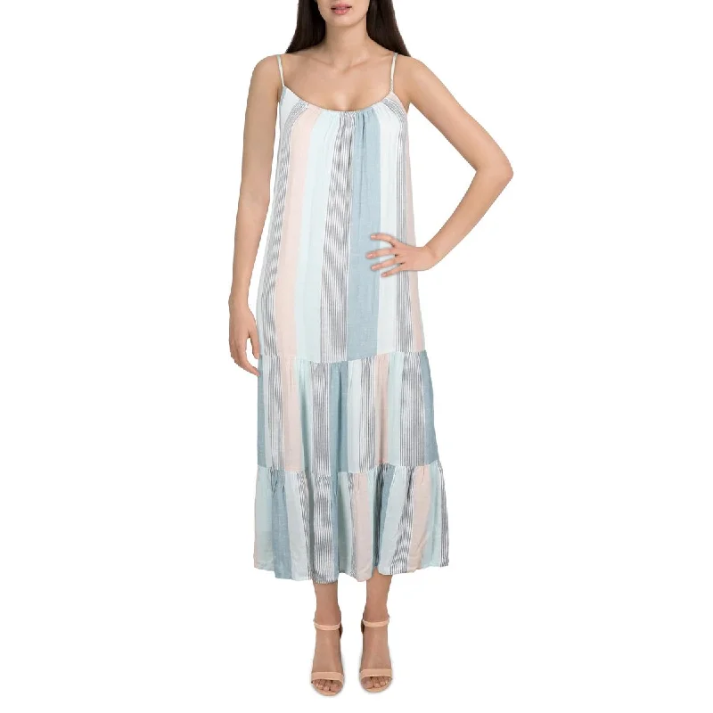 Elegant Design Avant-garde Design Rails Womens Adora Linen Blend Striped Midi Dress Elegant Design Avant-garde Design Rails Womens Adora Linen Blend Striped Midi Dress