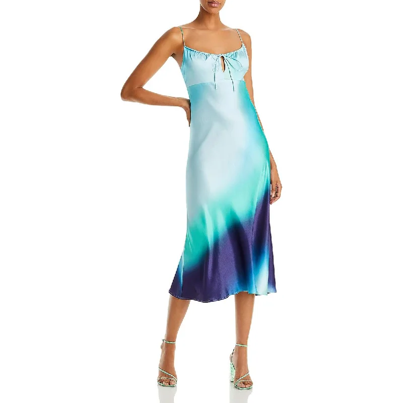 Elegant Design Rails Womens Laramie Keyhole Ombre Midi Dress