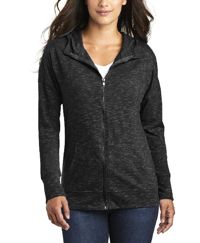 Fresh And Capable Women's Full-Zip Lightweight Fleece Hoodie with Pocket