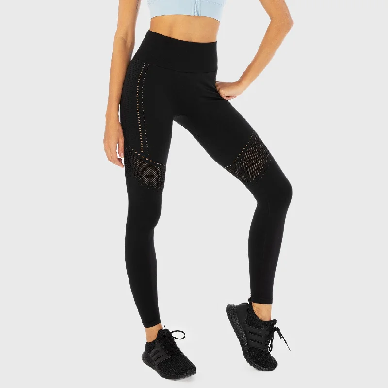 New Products Simple Matching Infinity Seamless Workout Leggings - Black