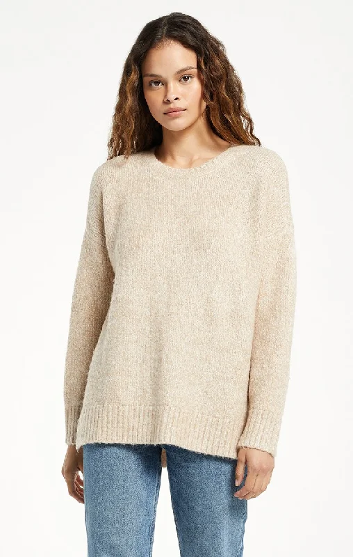 Personalized Clothing Simple Style Airee Melange Sweater