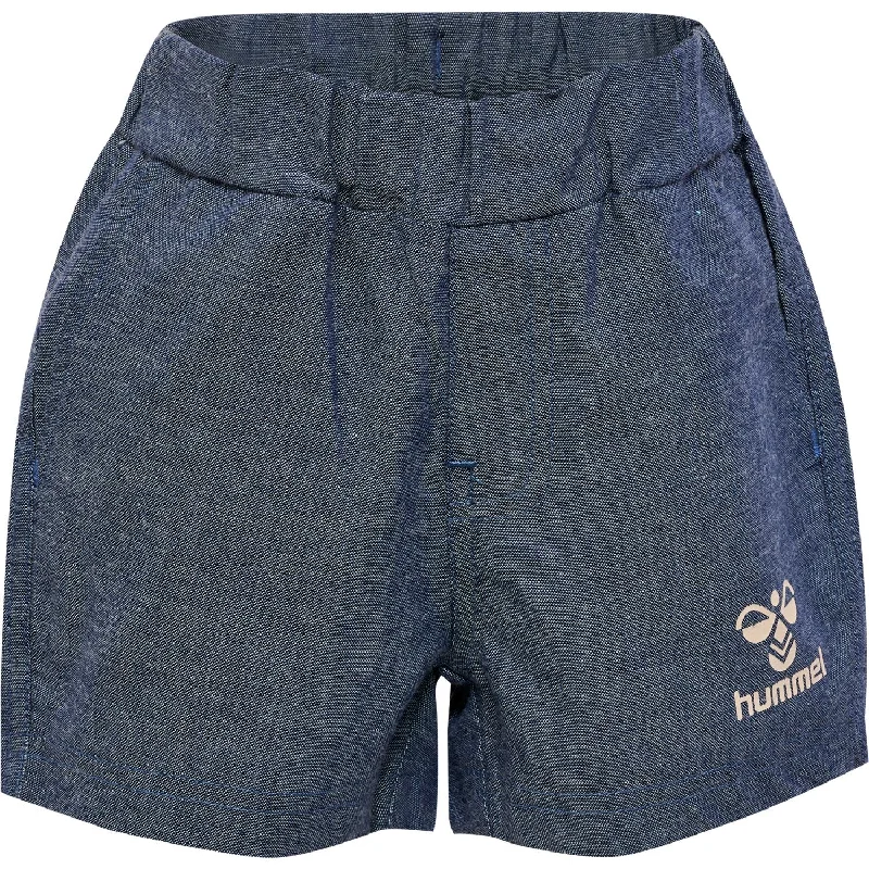 Street Style Hummel Denim Blue Corsi Shorts