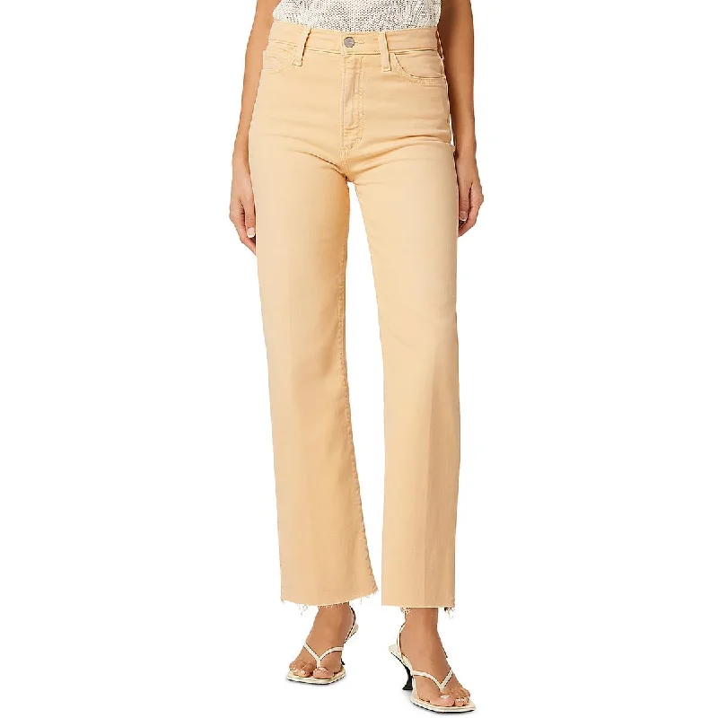 Spring Fashion Simple Matching Joe's Womens High Rise Cropped Wide Leg Jeans