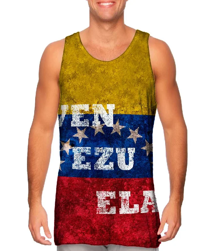 Retro Design Simple Solid Color Dirty Venezuela