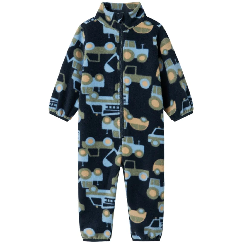 Sports Fashion Minimalism Name It Dark Sapphire Spektra Fleece Suit AOP