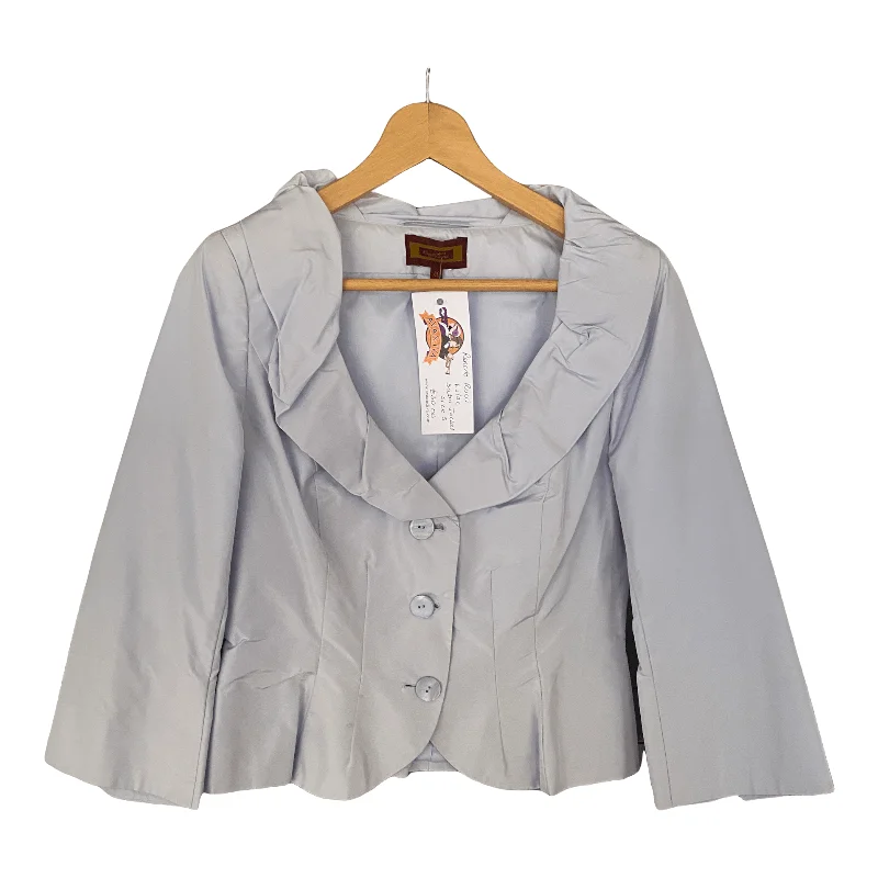 Celebrity Style Unique Prints Renato Nucci Satin Jacket Pale Lilac Size 40 (UK 12)