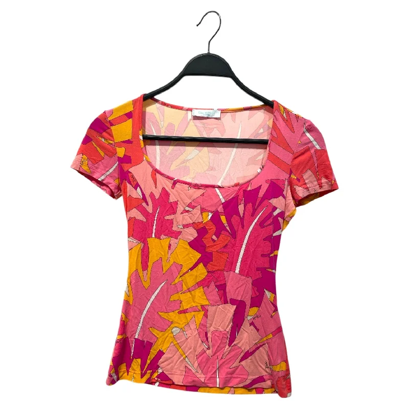 Breathable Design Versatile Items EMILIO PUCCI/T-Shirt/XS/All Over Print/PNK/