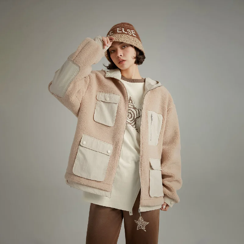 Versatile Items Unique Design Hooded Fleece Jacket