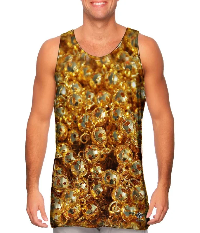 French Style Spring Fashion Golden Christmas Bells