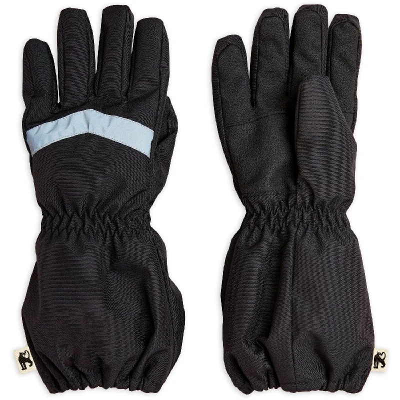Creative Prints High-quality Fabrics Mini Rodini Black Alaska Stripe Glove