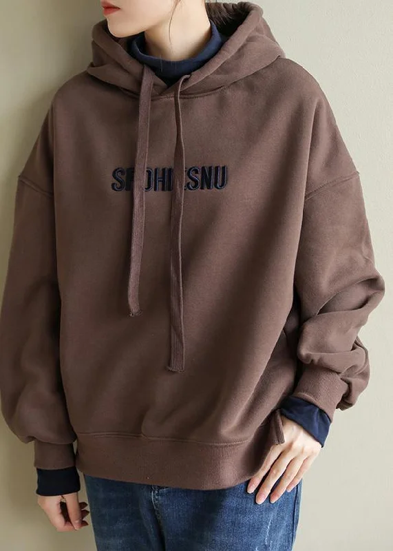 Romantic Data Fresh And Capable Italian chocolate cotton shirts women false two pieces cotton hooded Sweatshirt Romantic Data Fresh And Capable Italian chocolate cotton shirts women false two pieces cotton hooded Sweatshirt
