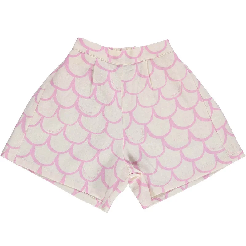 High-end atmosphere Scales Pleated Shorts in Pink Lavender by Beau Loves