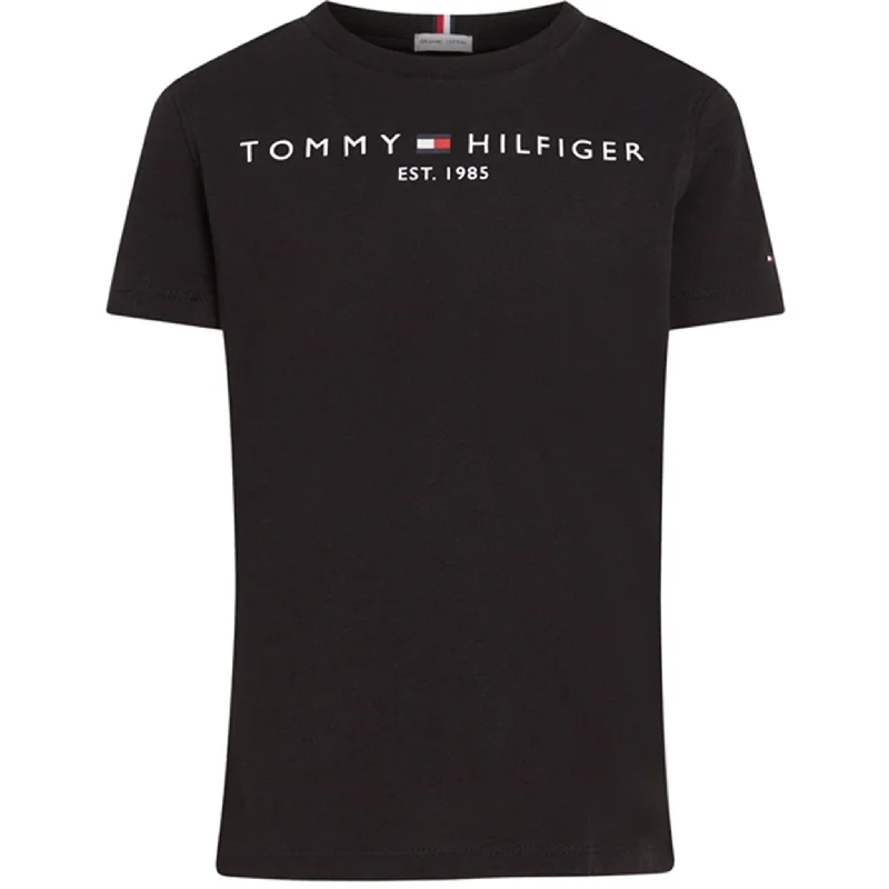 Elegant And Charming Celebrity Style Tommy Hilfiger Essential T-Shirt Black
