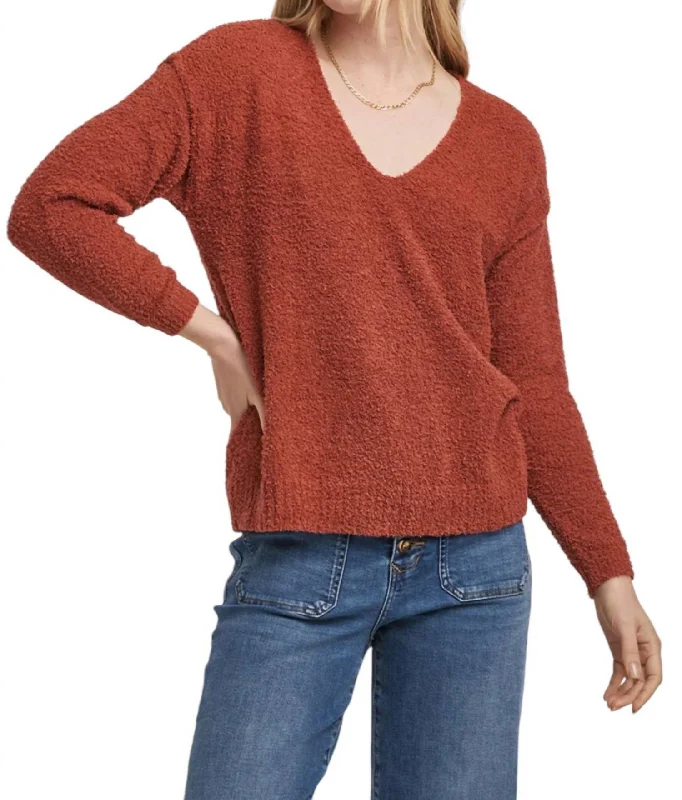 Retro Literary Style Calleen Sweet Sweater In Saffron