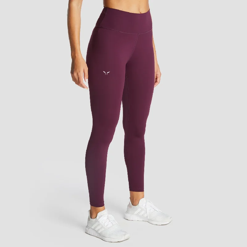 Fashionable and versatile Infinity Cropped 7/8 Leggings - Burgundy