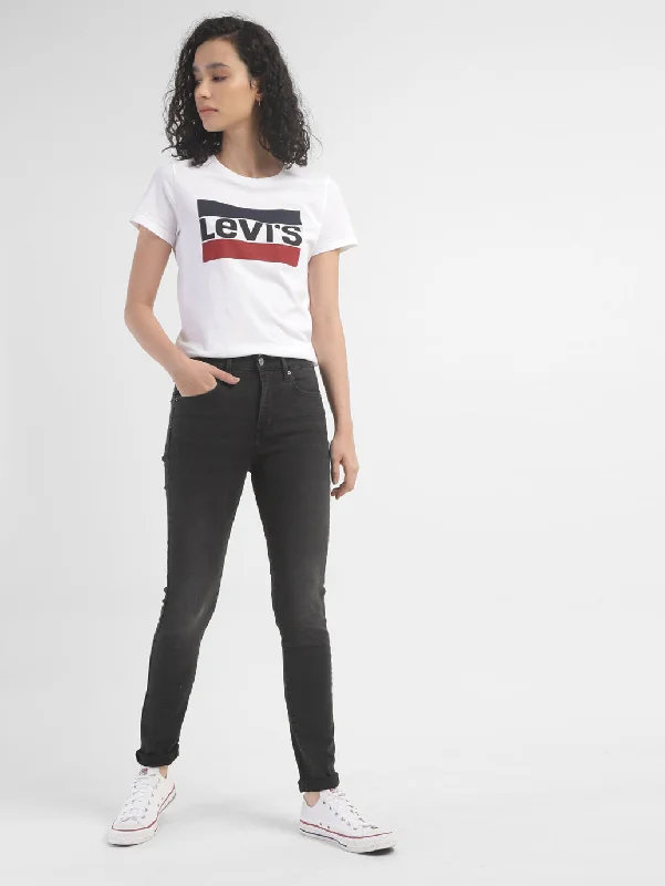 Sweet Style Fresh And Natural Women's High Rise 721 Skinny Fit Jeans