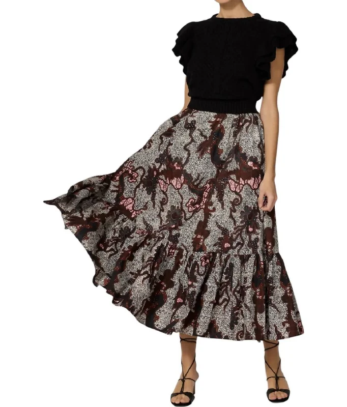 Personalized Wear French Style Keisha Ankle Skirt In Castello