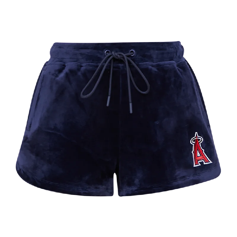 Printed Patterns French Style MLB LOS ANGELES ANGELS CLASSIC WOMEN'S VELOUR SHORT (MIDNIGHT NAVY)