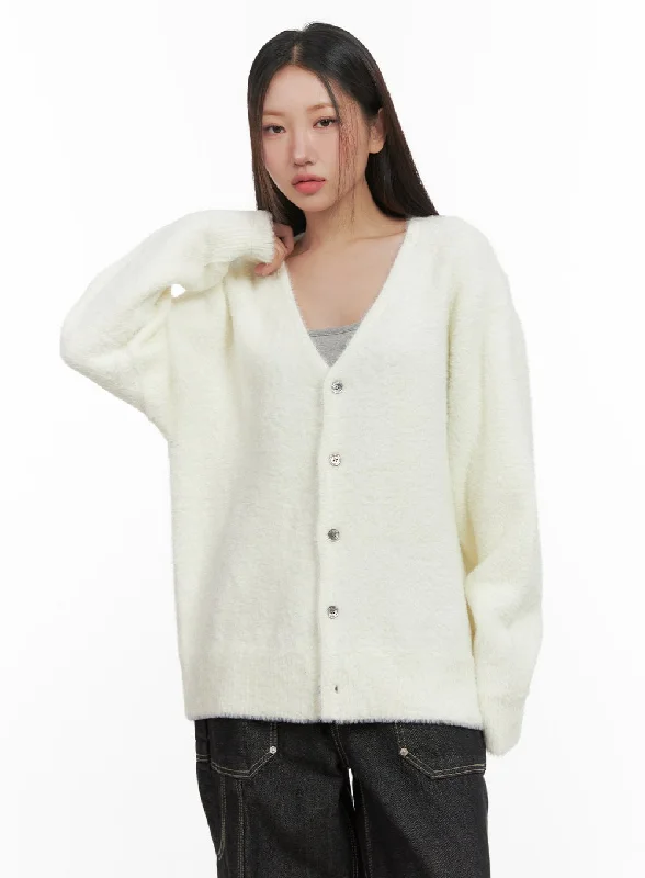 Spring Fashion Spiritual Vitality Oversized Solid Knit Cardigan CD411
