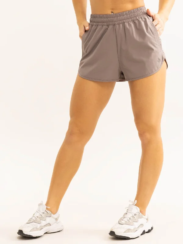 Minimal Classic Unique Prints Persist Training Shorts - Taupe
