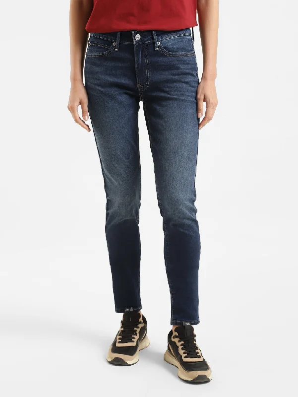 Luxury Style Spring Fashion Women's Mid Rise 711 Skinny Fit Jeans