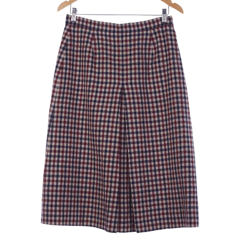 Creative Prints Warm And Comfortable Aquascutum Vintage Red and Blue Check Wool Skirt UK Size 12 Creative Prints Warm And Comfortable Aquascutum Vintage Red and Blue Check Wool Skirt UK Size 12