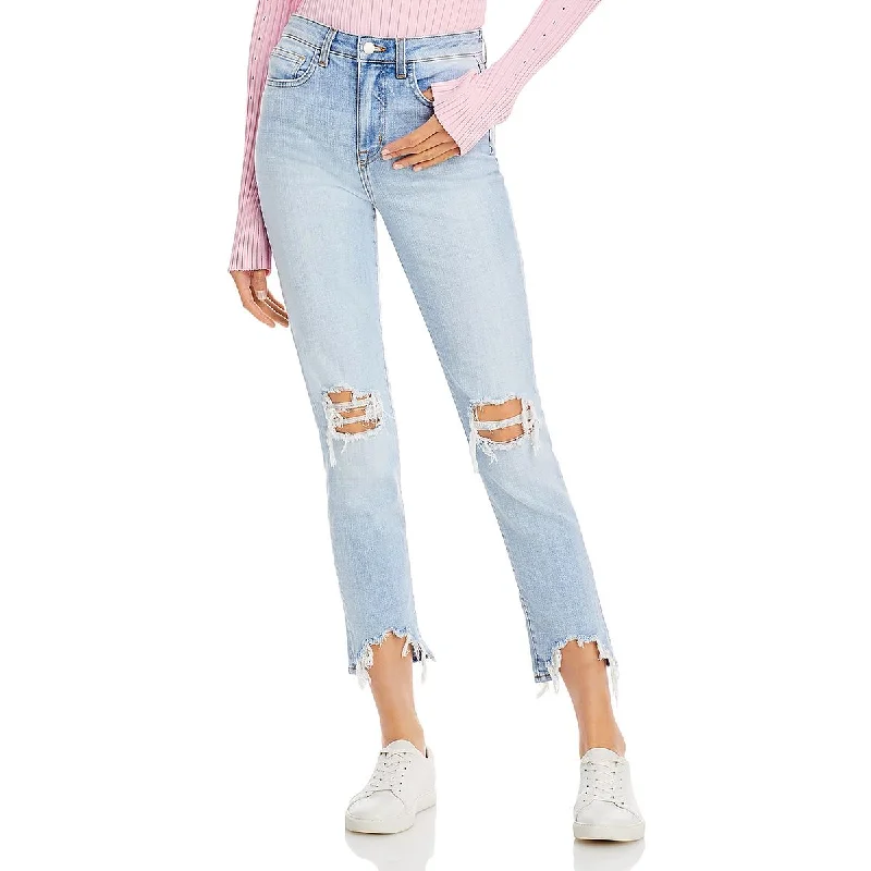 Exquisite Craftsmanship Carefree L'Agence Womens High Rise Distressed Skinny Jeans