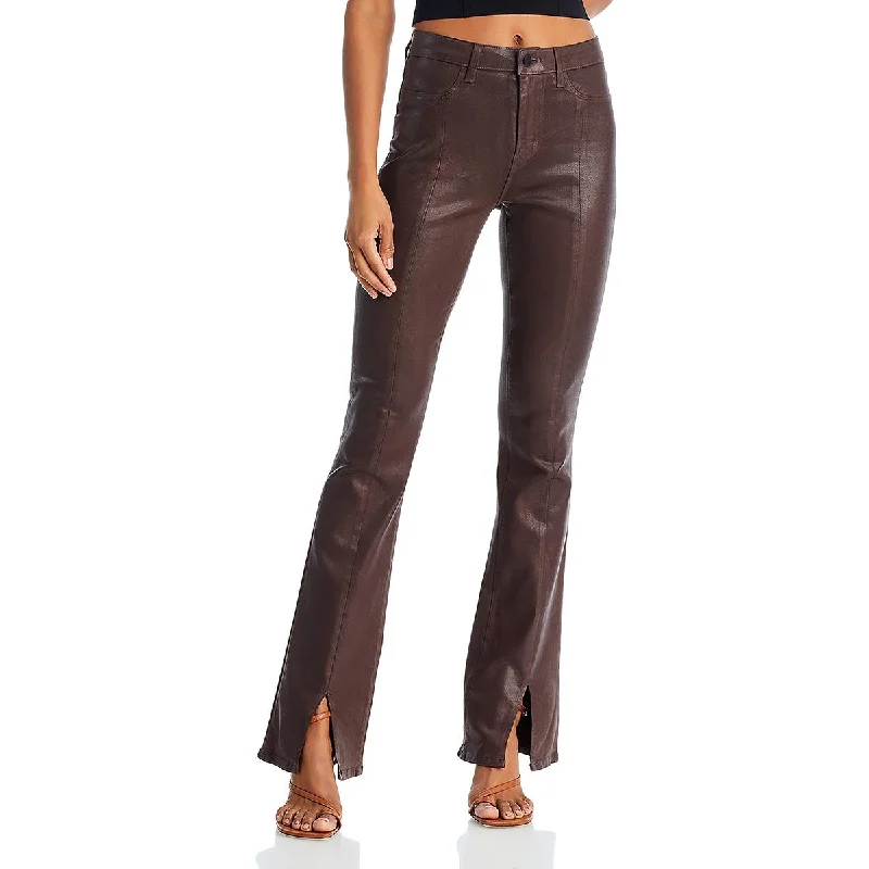 Lively And Youthful British Style L'Agence Womens Beatrix Coated Denim Bootcut Jeans Lively And Youthful British Style L'Agence Womens Beatrix Coated Denim Bootcut Jeans