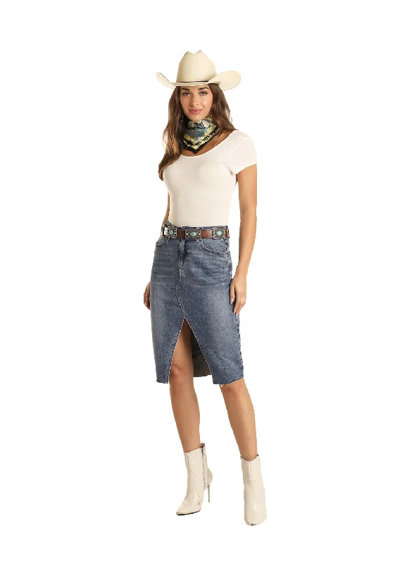 Fashionable Prints Luxury Style Women's Rock & Roll Cowgirl Skirt #69H3703