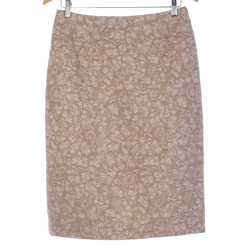 Trendy Traveler Caroline Charles Skirt Taupe. UK Size 10