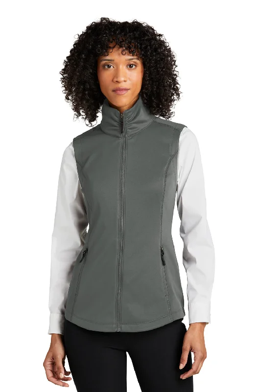 Fashionable and casual Port Authority Womens Collective Smooth Fleece Full Zip Vest - Graphite Grey