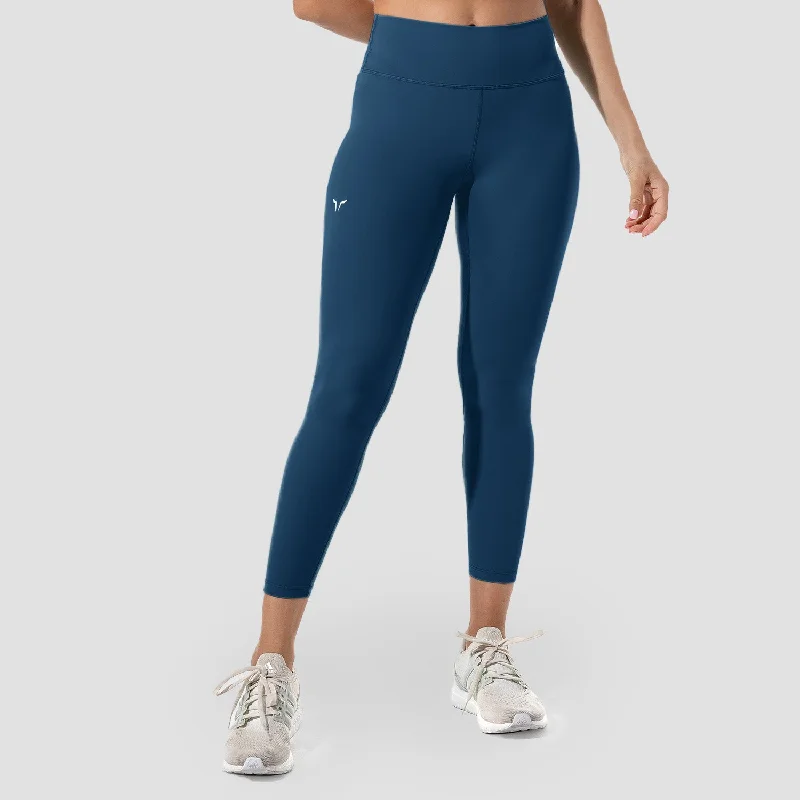 Fashionable sports Infinity Cropped 7/8 Leggings- Deep Cerulean