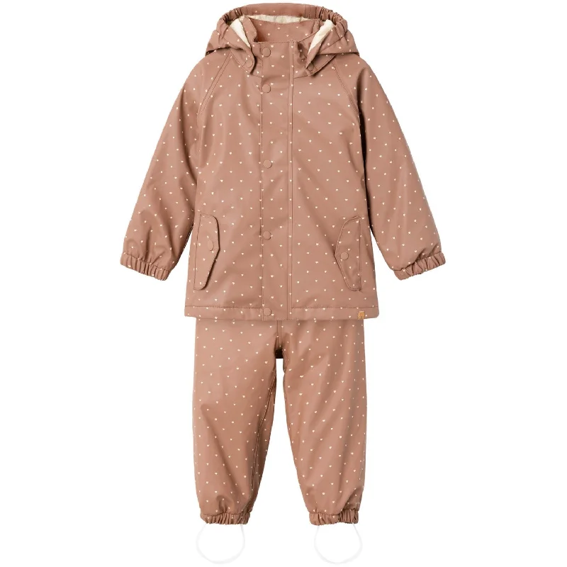 New Autumn And Winter Styles High-quality Fabrics Lil'Atelier Beaver Fur Ladry10 Pad Rain w. Thermo Lining Set AOP