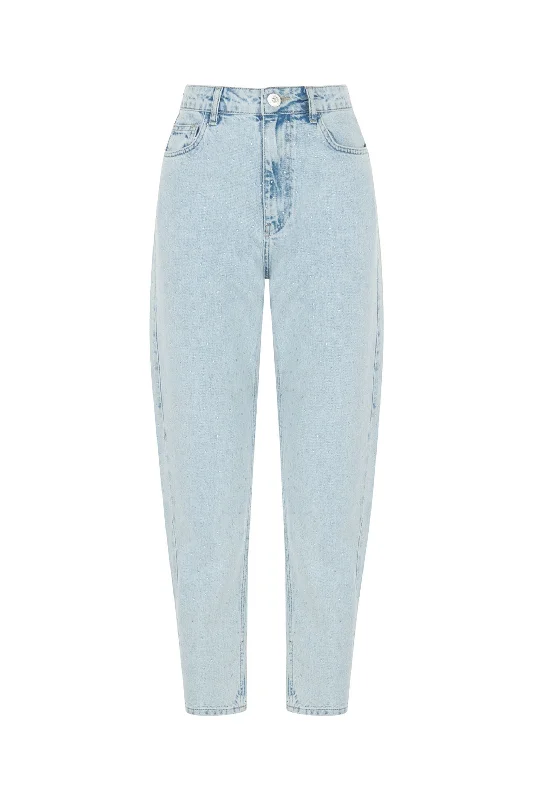 French Style High-Waisted Jeans