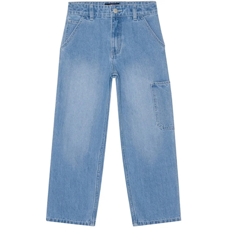 Tropical Style High-end Design Molo Lightblue Denim Archer Pants