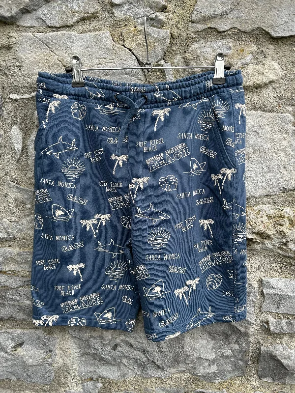 Retro Design Avant-garde Design Beach navy shorts   13-14y (158-164cm)
