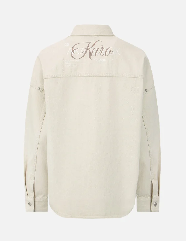 New Products New Products Logo Embroidered Denim Shirt