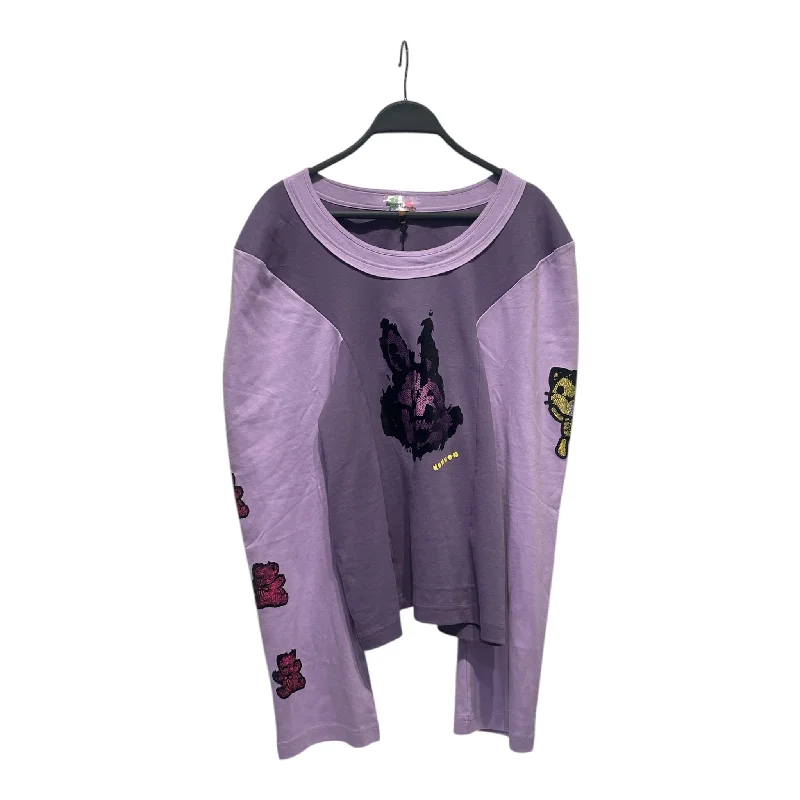 Dynamic Fashion Heaven By Marc Jacobs/Kiko Kostadinov/LS T-Shirt/XL/Graphic/Cotton/PPL/GHASTLY BUNNY PANELED L/S