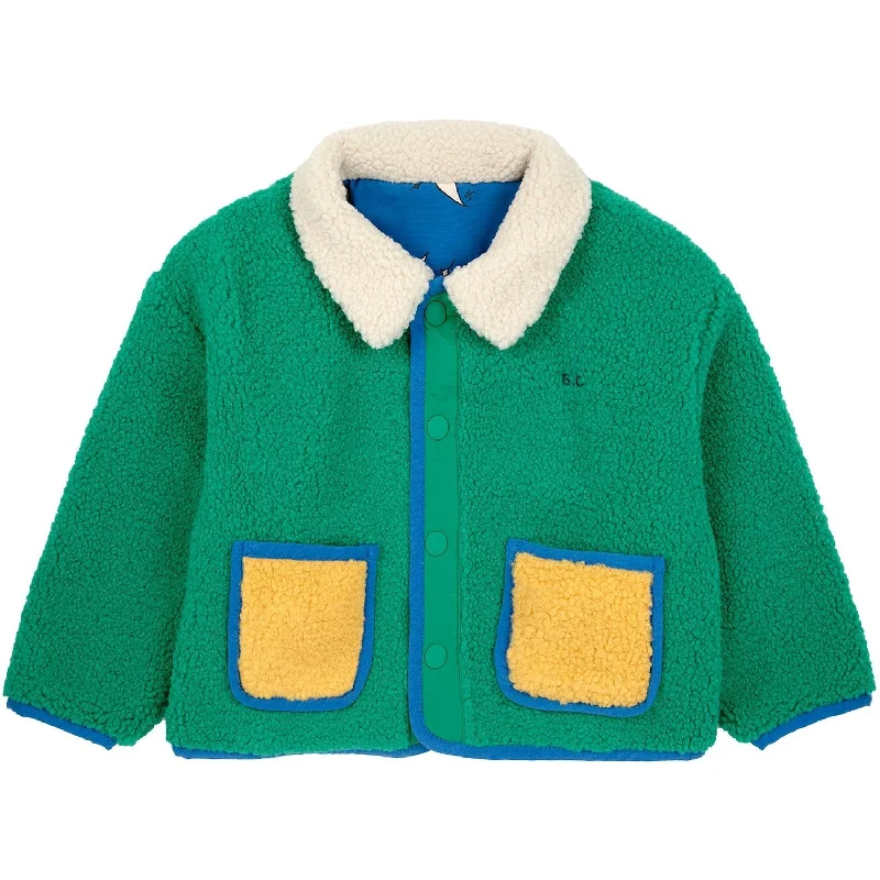 Letter embroidery Bobo Choses Blue Beneath The Moon All Over Reversible Jacket