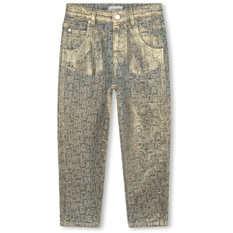 Classic Style Casual Street Marc Jacobs New Gold Denim Bukser