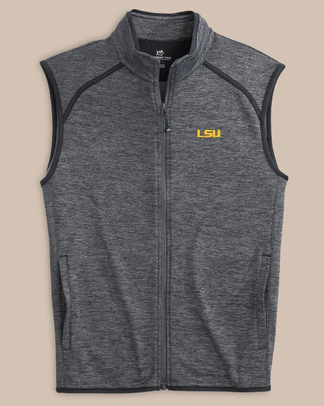 Bright Colors Comfortable And Versatile LSU Tigers Baybrook Heather Vest