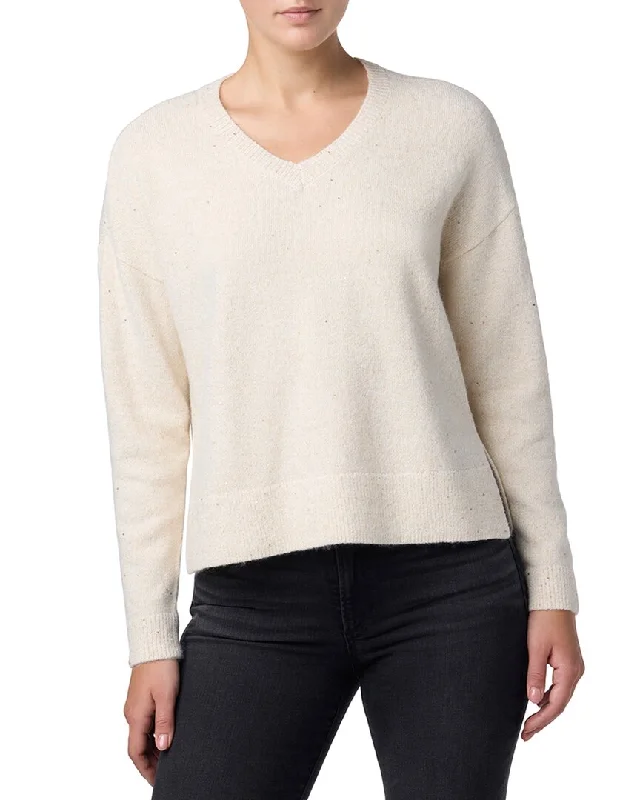 Street Cool Fashion Design JOE'S Jeans V-Neck Lurex Sweater