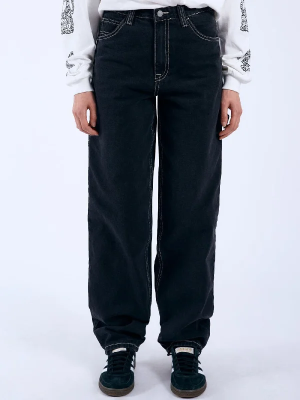 Exquisite Embroidery Sports Fashion Faye Worker Jeans