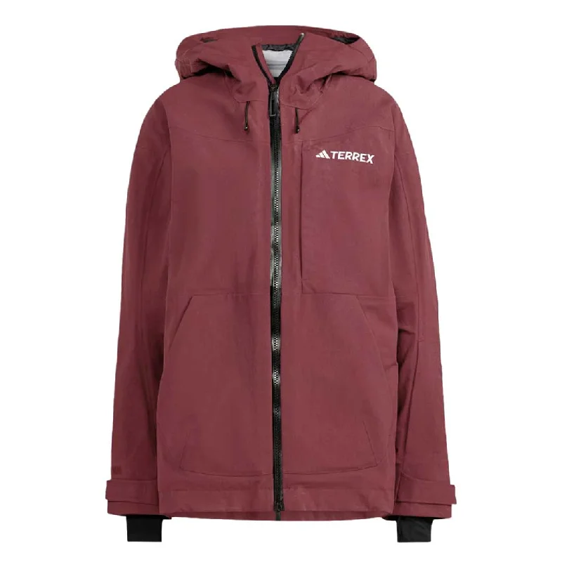 Short Design European And American Style adidas - Women's Terrex Techrock 3L Post Consumer Rain.Rdy Jacket (IB4225)