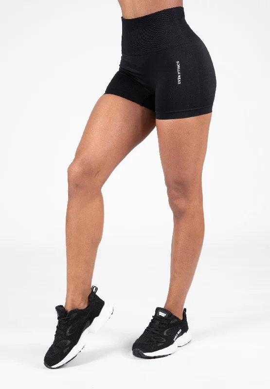Classic Style Soft And Comfortable Quincy Seamless Shorts - Black