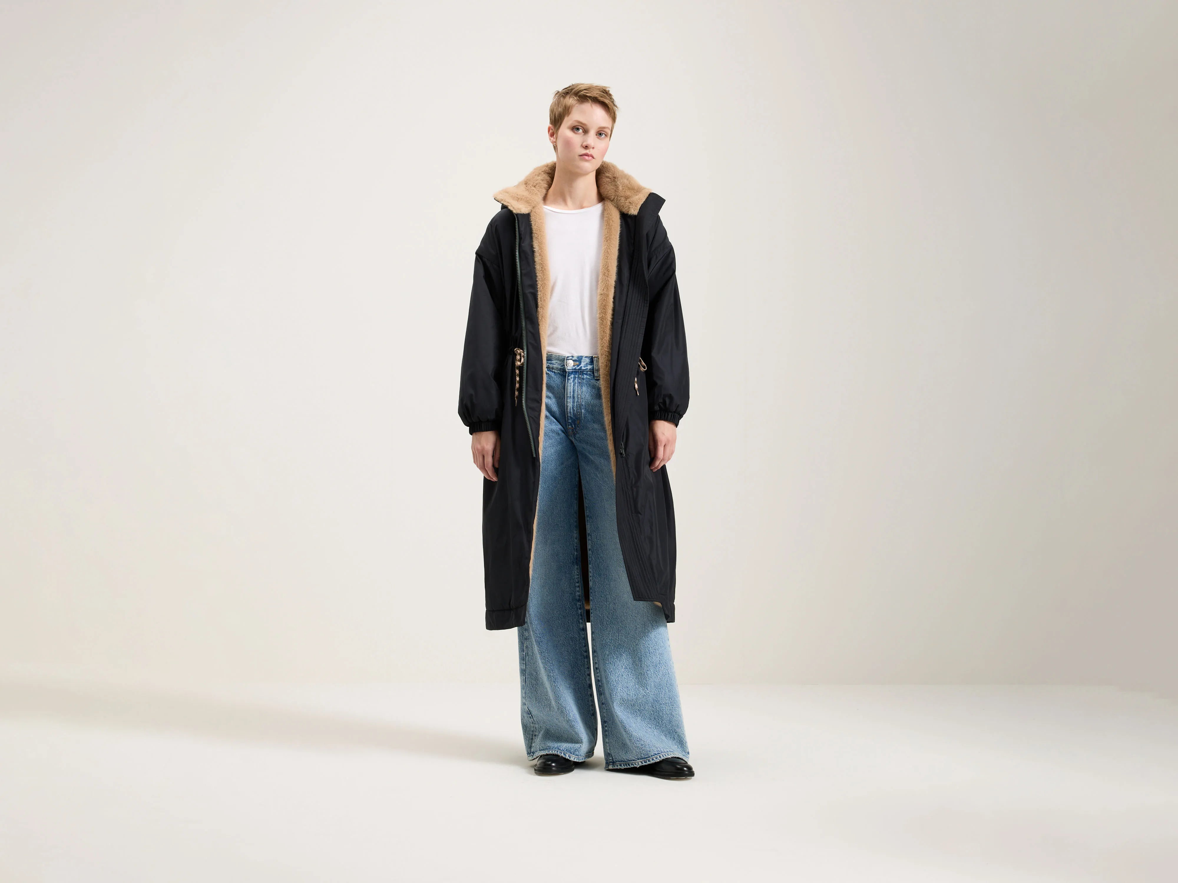 Celebrity Style Versatile Items Hosfo Coat (251 / W / NAVY)