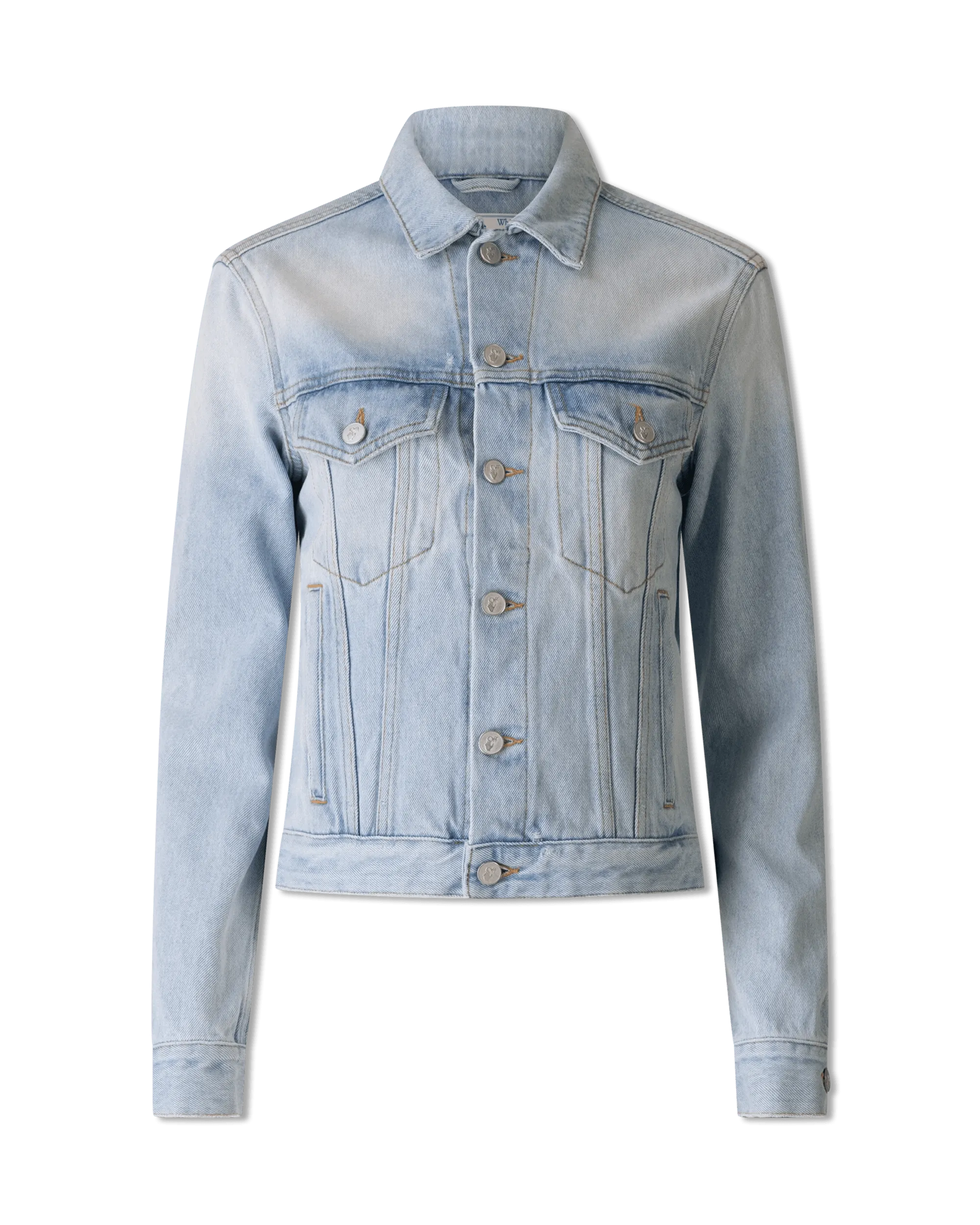 Casual And Casual Floral Arrow Denim Jacket