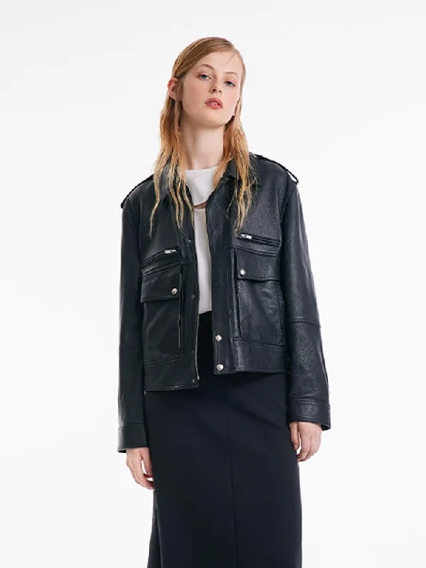 Exclusive Customization End Of The Year Short Goat Leather Jacket