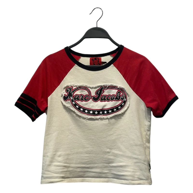 Celebrity Must-have Fashion Design Heaven By Marc Jacobs/T-Shirt/XS/Graphic/Cotton/WHT/Baseball Tee Celebrity Must-have Fashion Design Heaven By Marc Jacobs/T-Shirt/XS/Graphic/Cotton/WHT/Baseball Tee